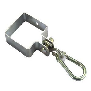 Square Collar Hook With Snap Hook, Zinc Plated, Square Collar Hook, Collar Hook with Snap Hook