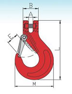 G80 Italian Type Clevis Slip Hook
