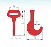 G80 Eye Twisted Belt Hook