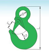 G80 Germanic Type Eye Hook with Cast Latch