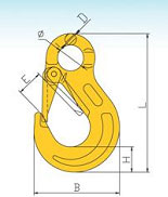 G80 European Type Eye Slip Hook