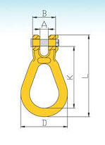 G80 Clevis Pear Shape Link