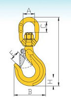 G80 Swivel Hook with Latch