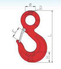Italian Type Eye Sling Hook with Flat