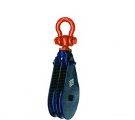 Light Type Champion Snatch Block, Double with Shackle