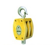 JIS Wooden Pulley, Double with Hook
